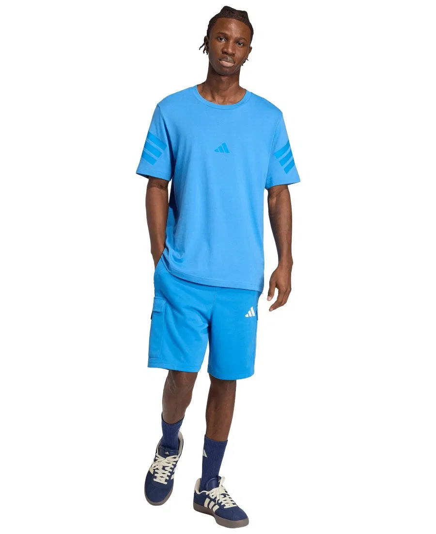 Мужские шорты-карго House Tiro Adidas, синий — фото 2