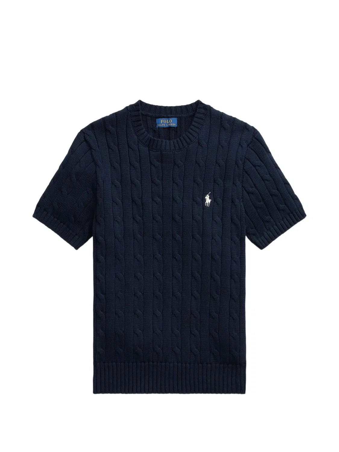 Футболка фактурной вязки Polo Ralph Lauren, синий