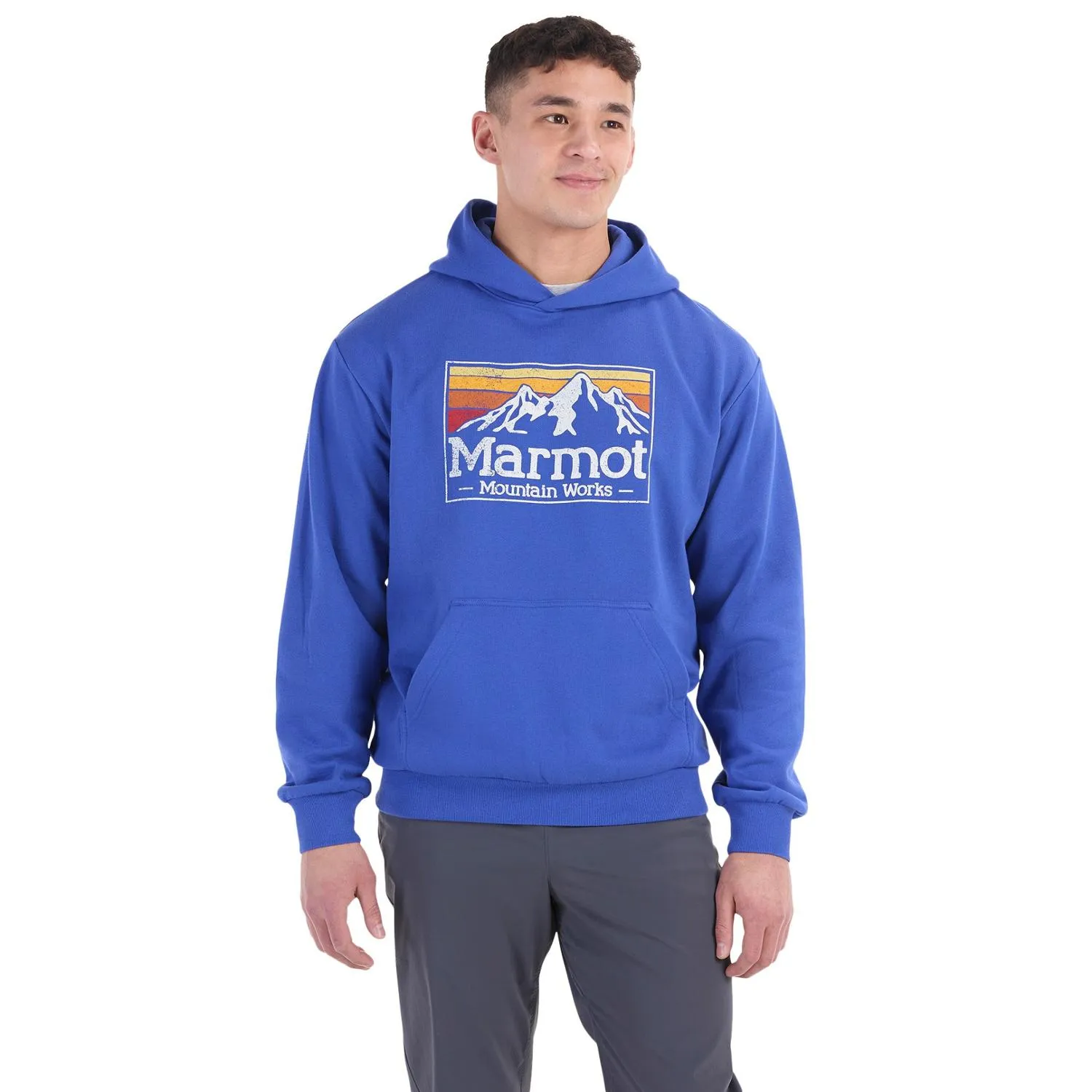 

Marmot Mountain Works Градиентная Толстовка с Капюшоном — Мужская Marmot, Trail Blue