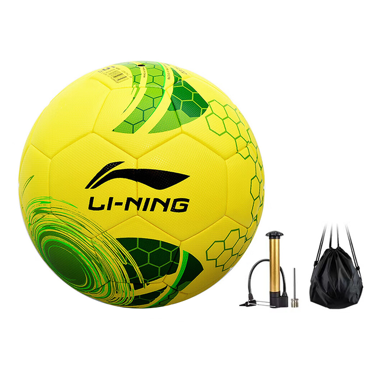 

LINING LFQK579 2 футбольный мяч PU бесшовный термосварной унисекс neon yellow green
