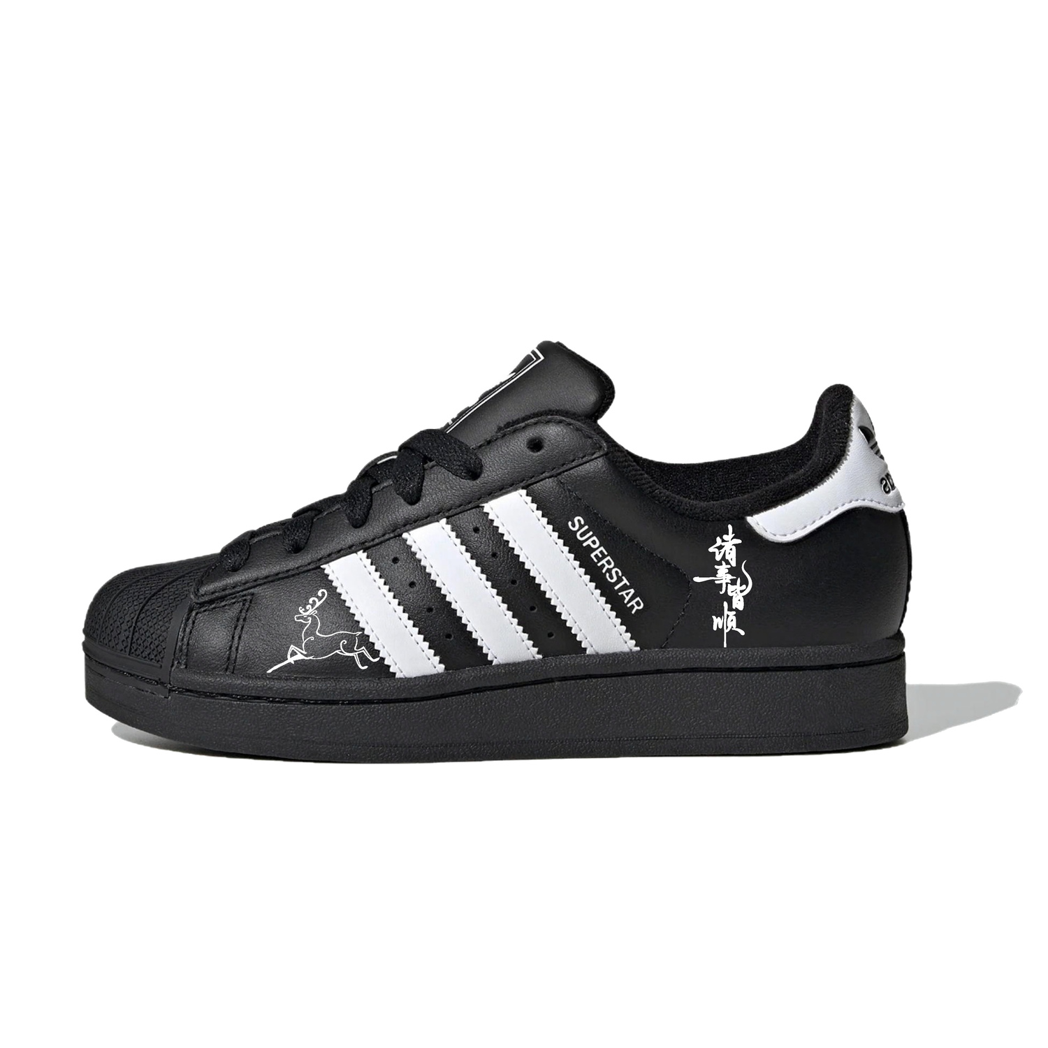 

Adidas Originals Кроссовки для скейтбординга Superstar 2 Shell Head, износостойкие, дышащие, низкие, унисекс, черный с белым