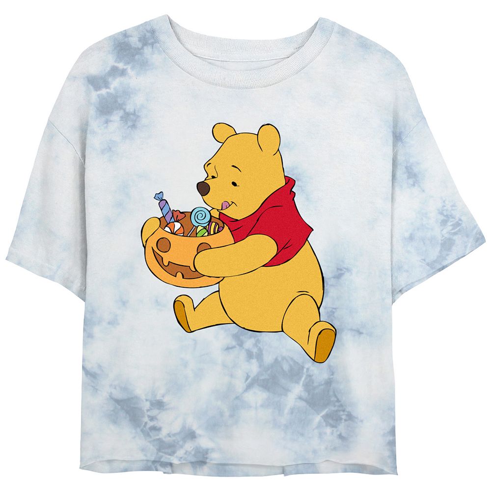 

Укороченная футболка с рисунком для детей Disney's Winnie The Pooh Candy Eater, цвет White Blue