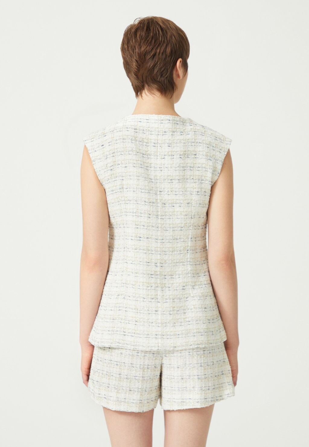 

Жилет ECRU SILVERY TWEED Just Like You, бежевый