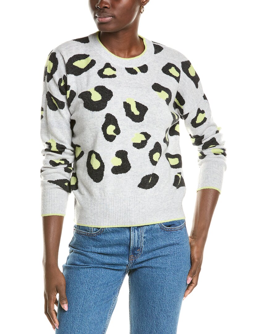 

Джемпер Brodie Cashmere Wool & Cashmere-Blend Intarsia Leopard