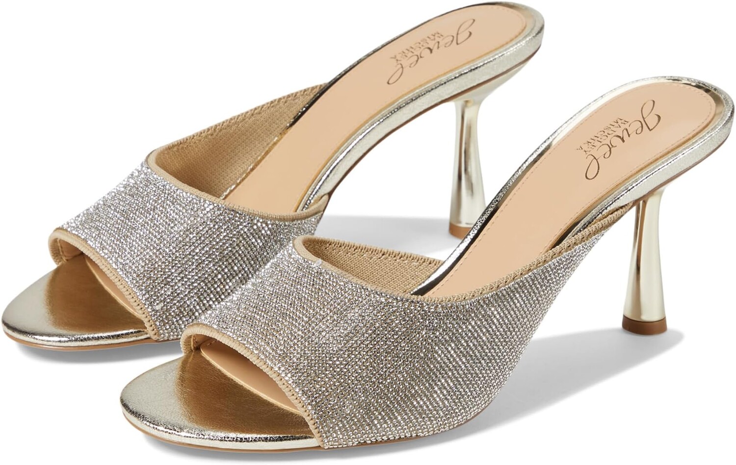 

Туфли Jewel Badgley Mischka Haya, цвет Gold Textile