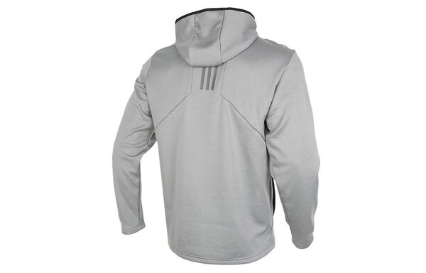 Куртка adidas Perfom Fl Jkt Solid Color Fleece Lined Stay Warm Hooded Jacket Gray, серый — фото 2