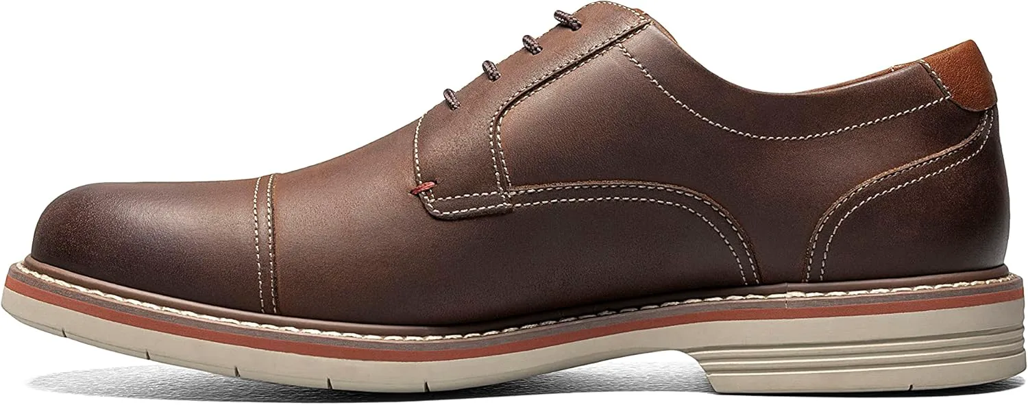 Мужские оксфорды Florsheim Neufeld с кап-тоу, коричневый — фото 3