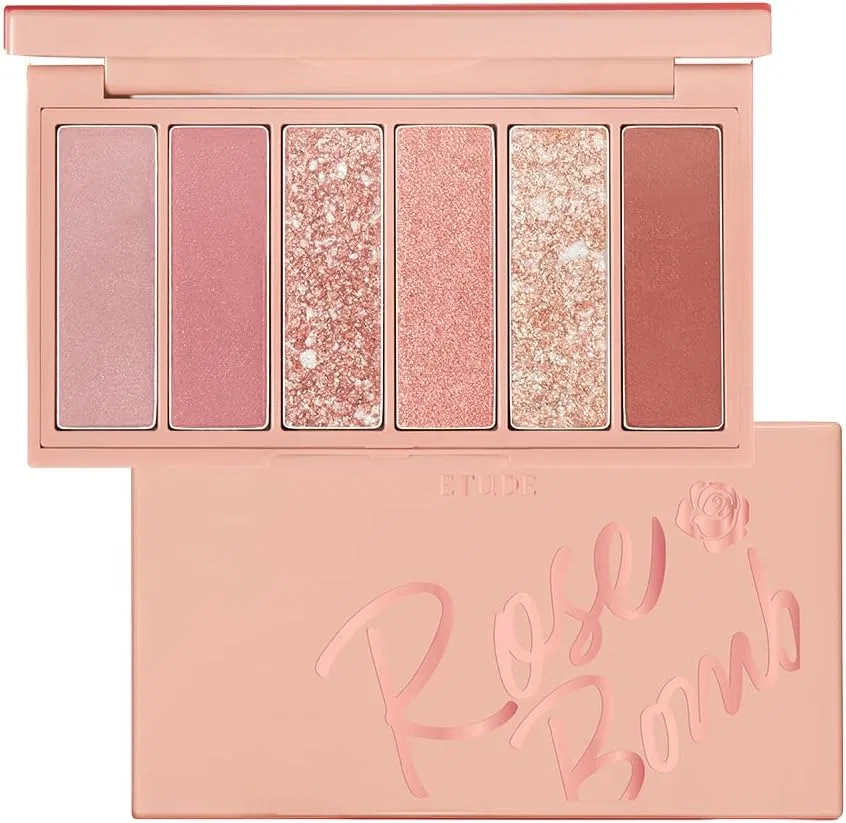 Палетка теней для век Etude Play Color Eyes Mini Rose Bomb, 1 шт., розовый