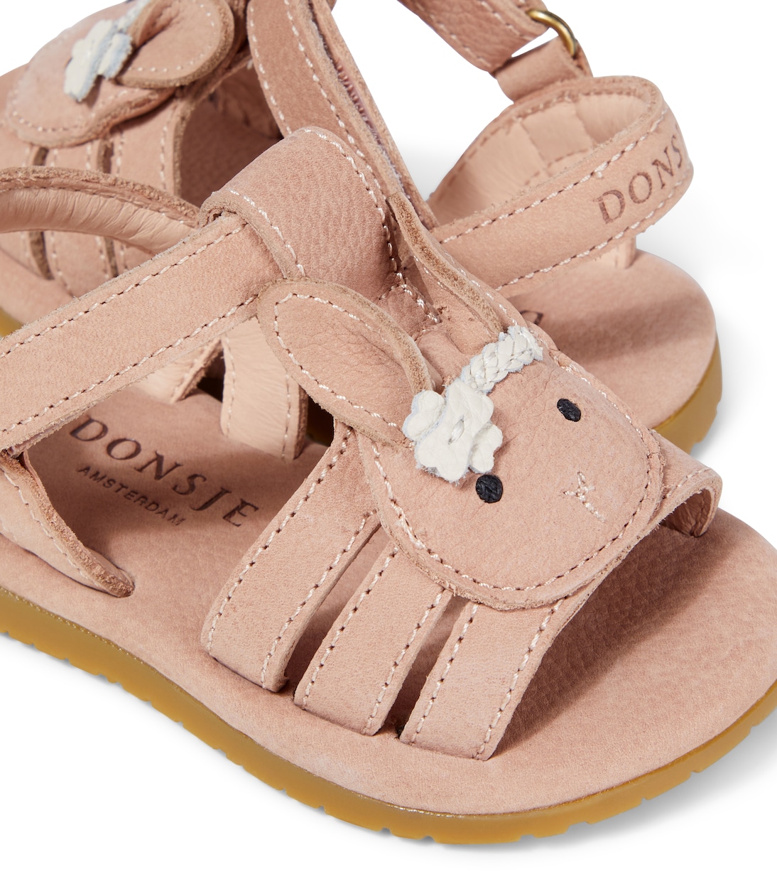 Кожаные сандалии Baby Hilley Donsje, Coral Betting Leather — фото 4