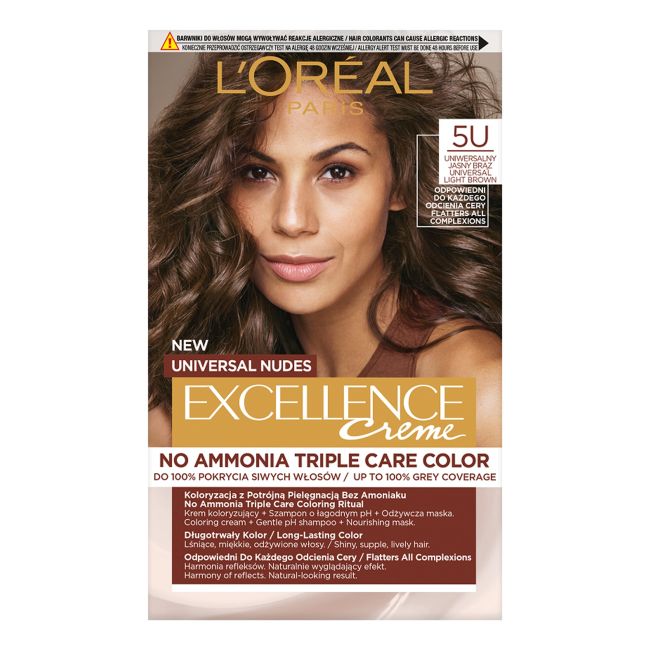 

L'Oreal Excellence Creme Универсальная краска для волос Nudes L'oreal Paris, цвет 5u