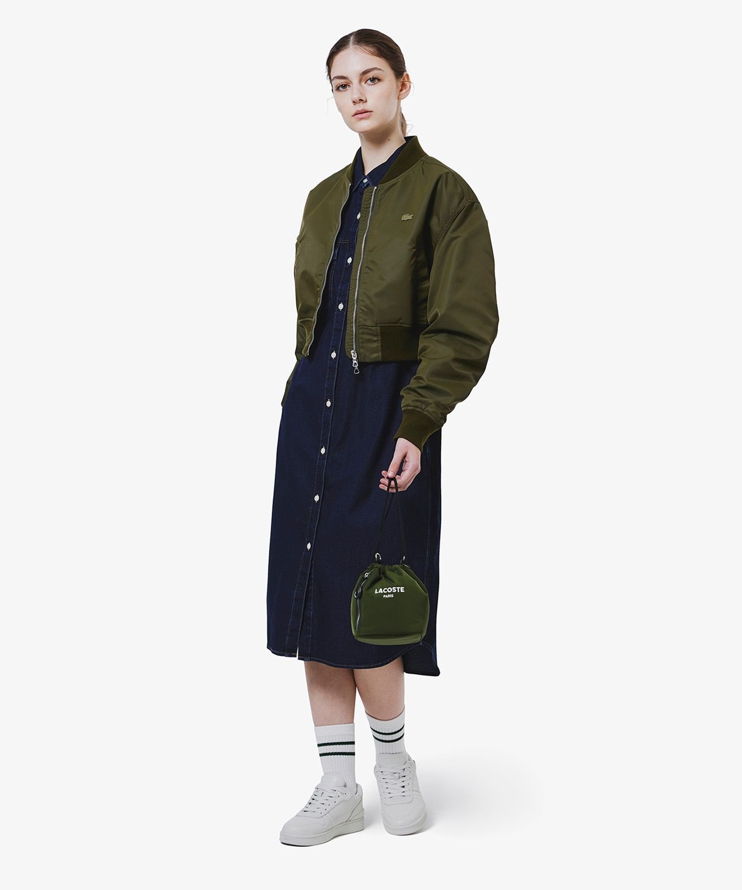 Куртка LACOSTE MA-1 Olive — фото 4