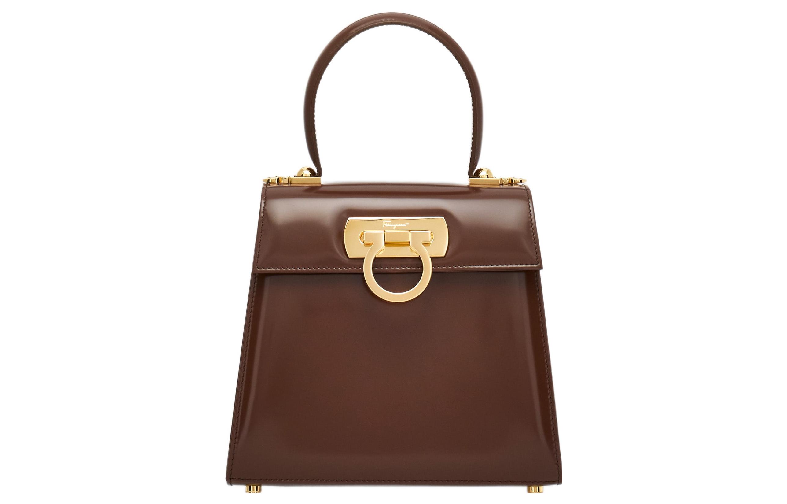 

Ferragamo Матовый кожаный плечевой рюкзак