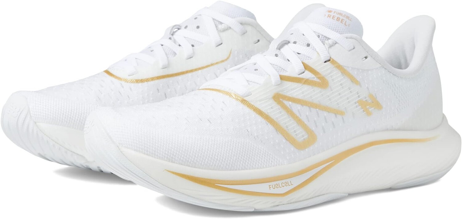 

Кроссовки FuelCell Rebel v3 New Balance, цвет White/Gold Metallic, Белый, Кроссовки FuelCell Rebel v3 New Balance, цвет White/Gold Metallic