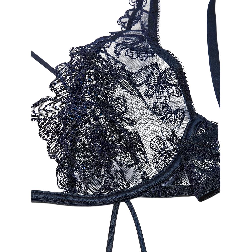 Коллекция 24 Big Show ОЧЕНЬ СЕКСУАЛЬНЫЕ боди для женщин Deep Ink Blue Victoria's Secret, темно-Ink синий — фото 3