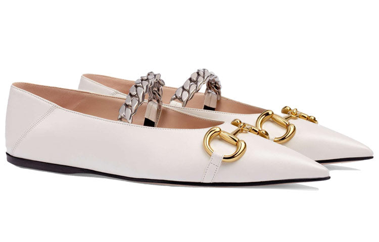 Шлепанцы (WMNS) Gucci Shoe White — фото 2