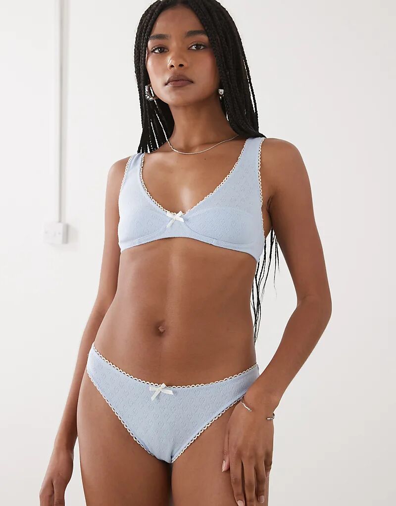 

Motel Комплект белья yinis pointelle brief in blue