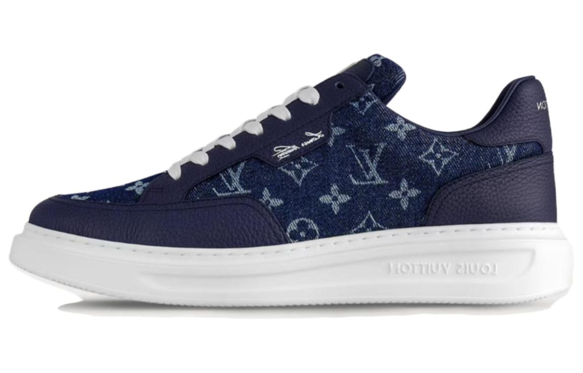 

LOUIS VUITTON Кроссовки для скейтбординга Beverly Hills Low-Top, синие, мужские