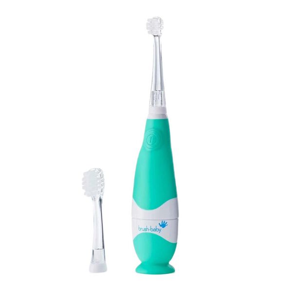 

Звуковая зубная щетка для детей от 0 до 3 лет, мятная, 1 шт. Brush-Baby Babysonic
