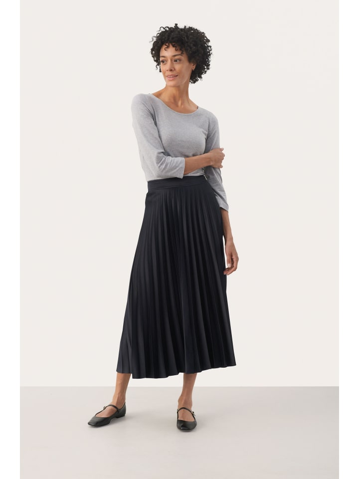 

PART TWO Юбка VenedaPW А-образного силуэта, темно-синего цвета