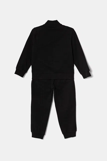 Спортивный костюм из хлопка EA7 Emporio Armani, черный — фото 2