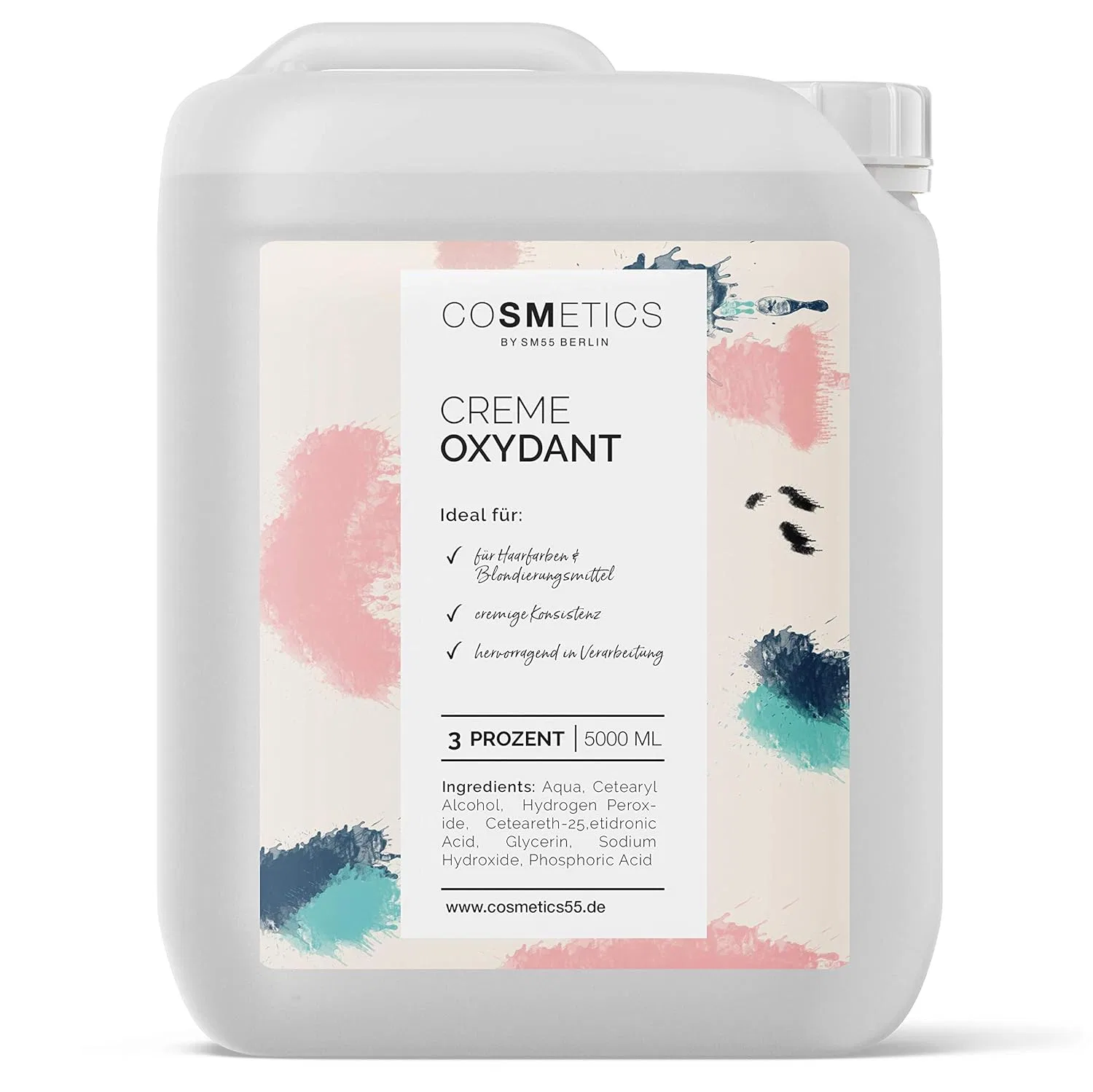 Крем-оксидант 3% для осветления и окрашивания волос от Cosmetics55 Professional Cosmetics By Sm55 Berlin, 3 Percent
