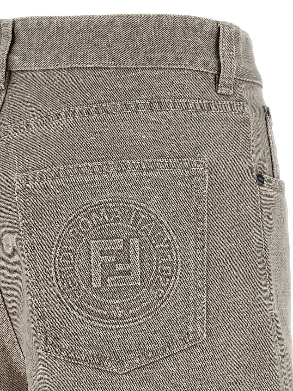 Шорты 'Fendi Stamp 1925' FENDI, бежевый — фото 4