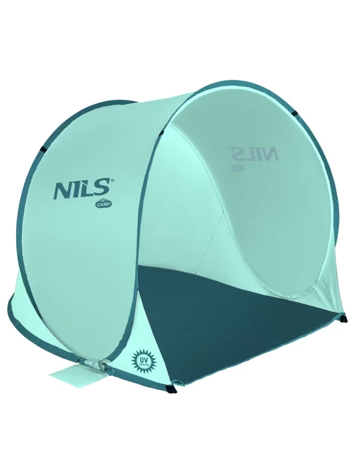 

COFI 1453 Пляжная палатка NILS CAMP NC3173 - быстросборная палатка с защитой от УФ-излучения, мятно-зеленого цвета