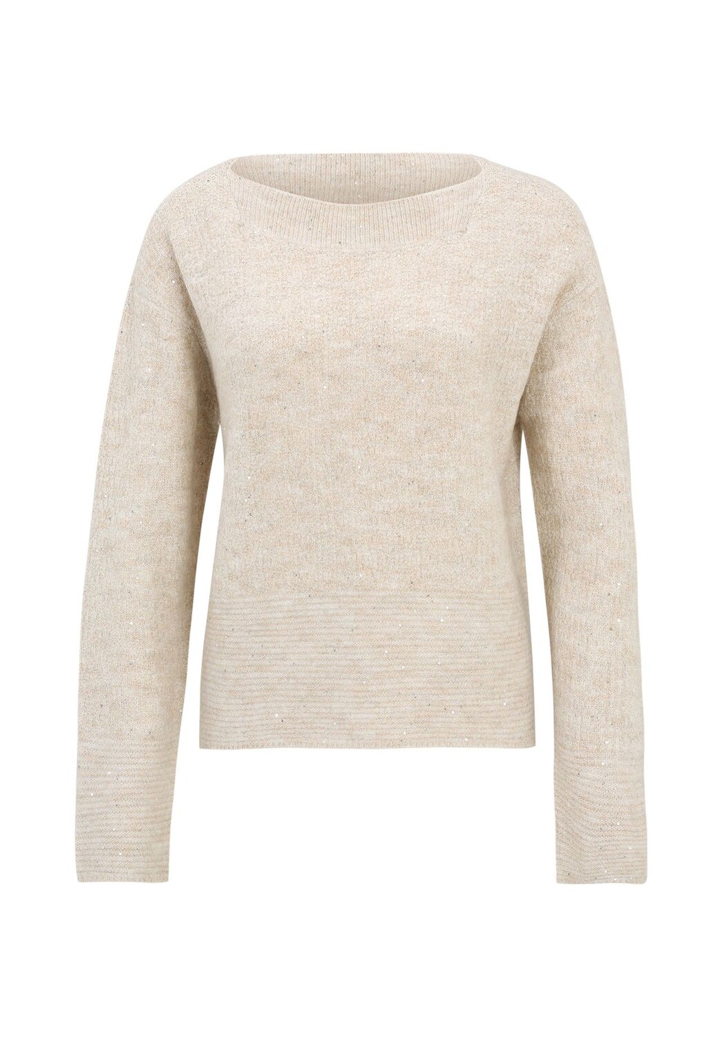 

Вязаный свитер из фантазийной пряжи BETTY BARCLAY, цвет Light Beige Melange