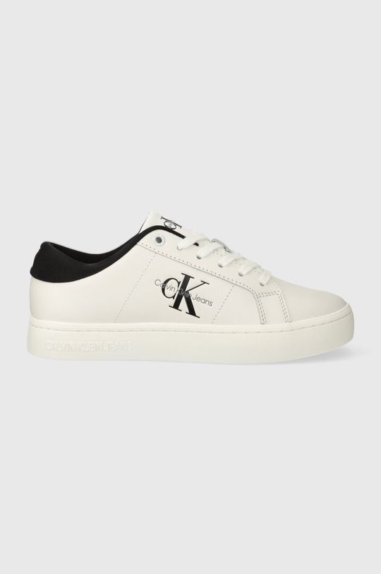 

Кожаные кроссовки CLASSIC CUPSOLE LOWLACEUP LTH WN Calvin Klein Jeans, белый