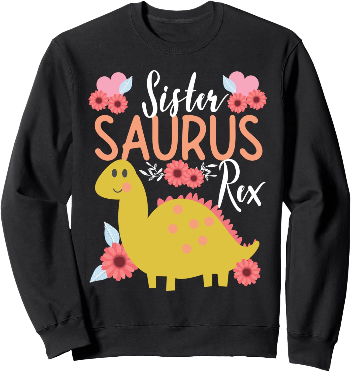 

Толстовка с изображением брата и сестры Sistersaurus Rex Dinosaurs And Dino Design Ideas, черный