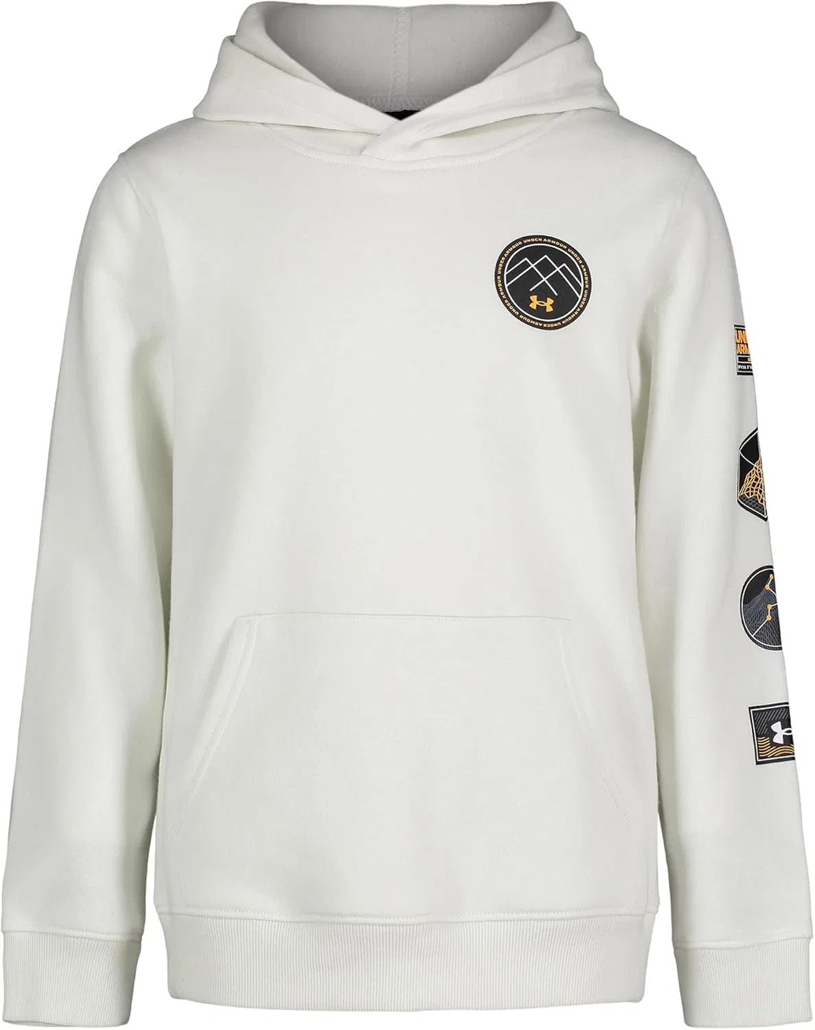Детская толстовка с капюшоном, флисовая, Under Armour, белый