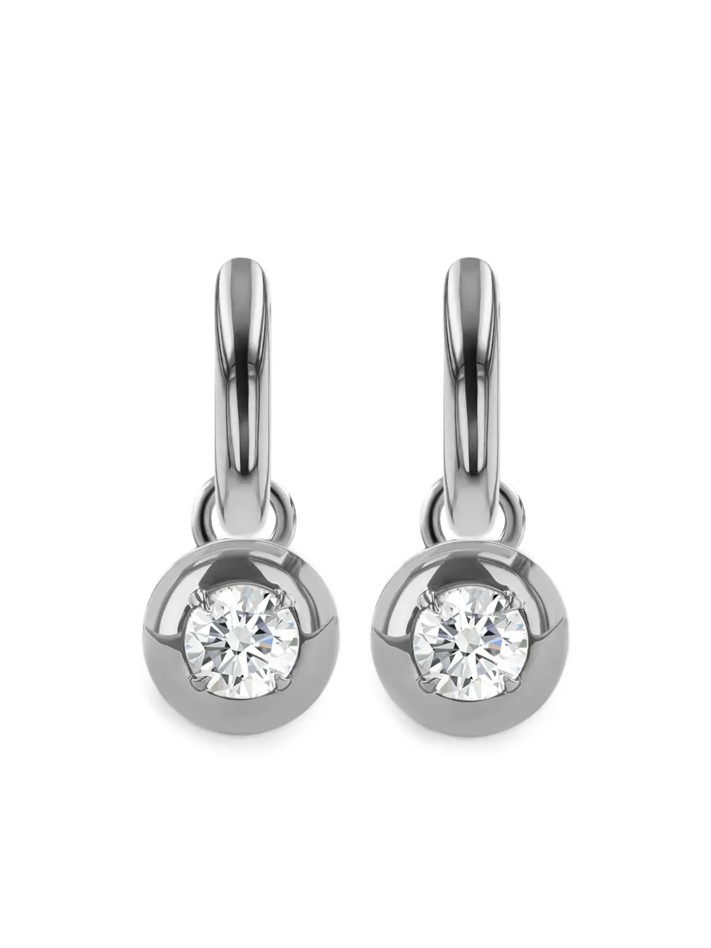 

Серьги Small Skimming Stone из белого золота с бриллиантами Pragnell, белый