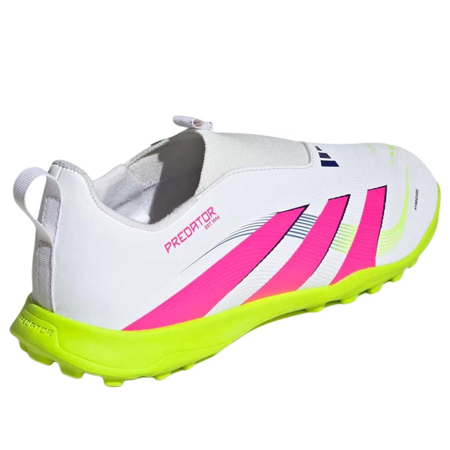 Кроссовки (GS) adidas Predator League Laceless Turf 'Cloud White Lucid Pink Lucid Lemon', белый — фото 4