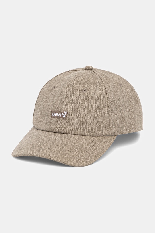 

Хлопковая кепка с козырьком Levi'S, зеленый