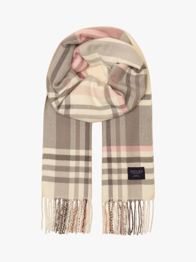 

Шарф Langtree в клетку Joules, Pink