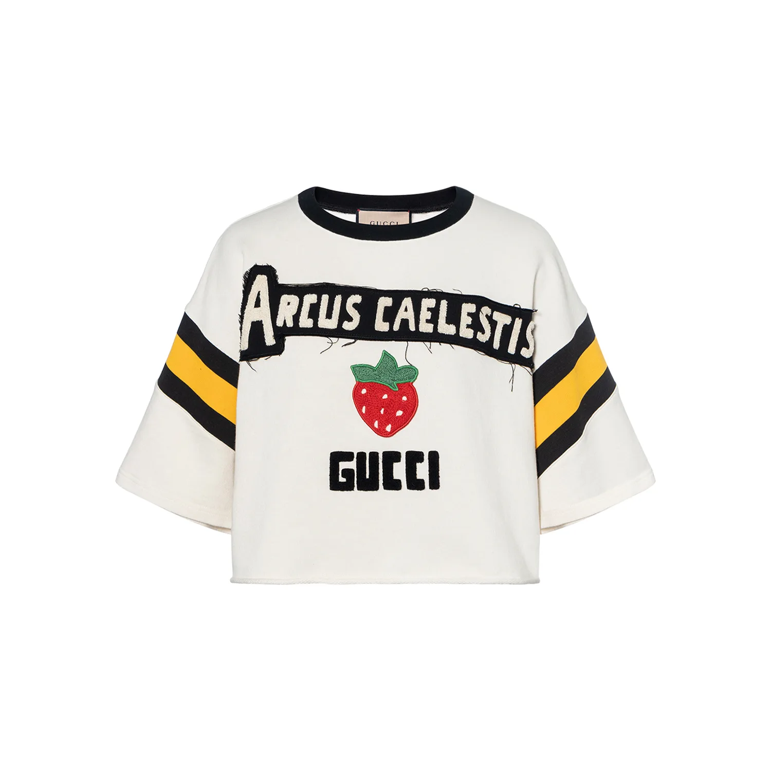 Футболка GUCCI женская с рукавом дроп-шоулдер, уличный стиль, цвет экрю