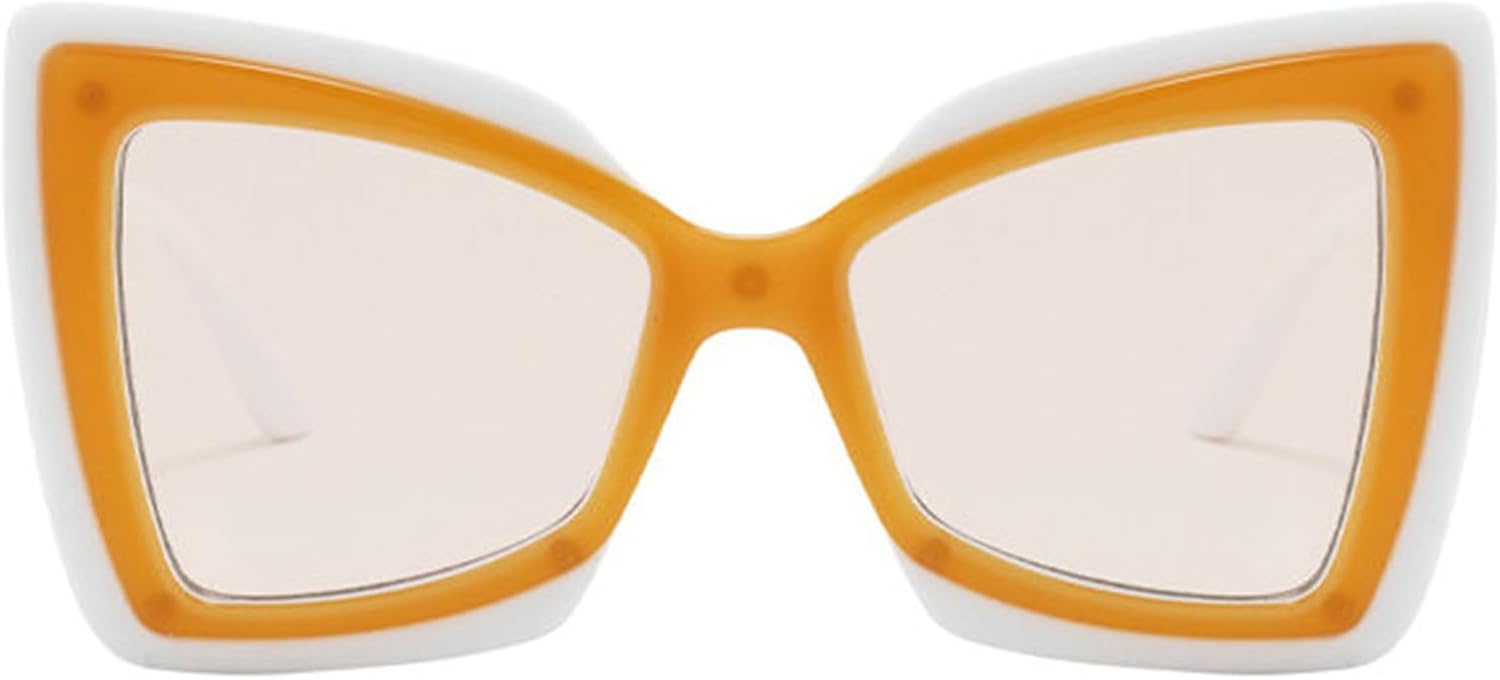 

Willochra Женские треугольные солнцезащитные очки Модные милые розовые солнцезащитные очки с бабочками Большие солнцезащитные очки «кошачий глаз» конфетных цветов F27, C6