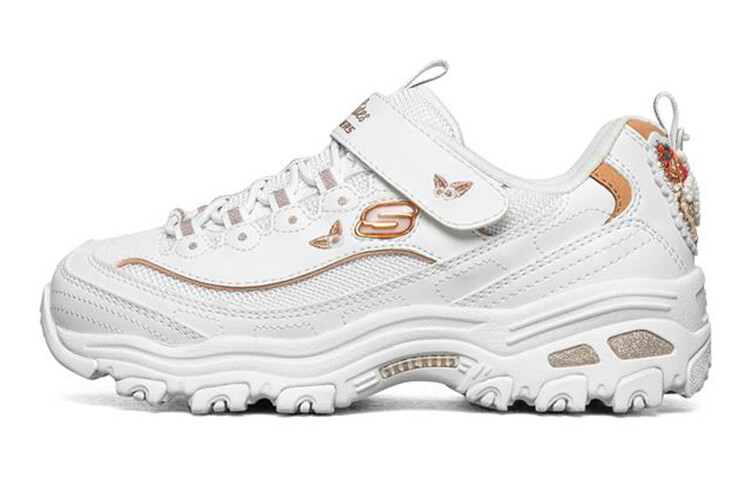 

Детские кроссовки серии D"LITES GS Low-top Creamy White/Gold Skechers