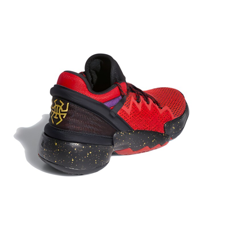 Баскетбольные кроссовки DON Issue #2 для детей GS Low-top Black/Red/Gold Adidas — фото 4