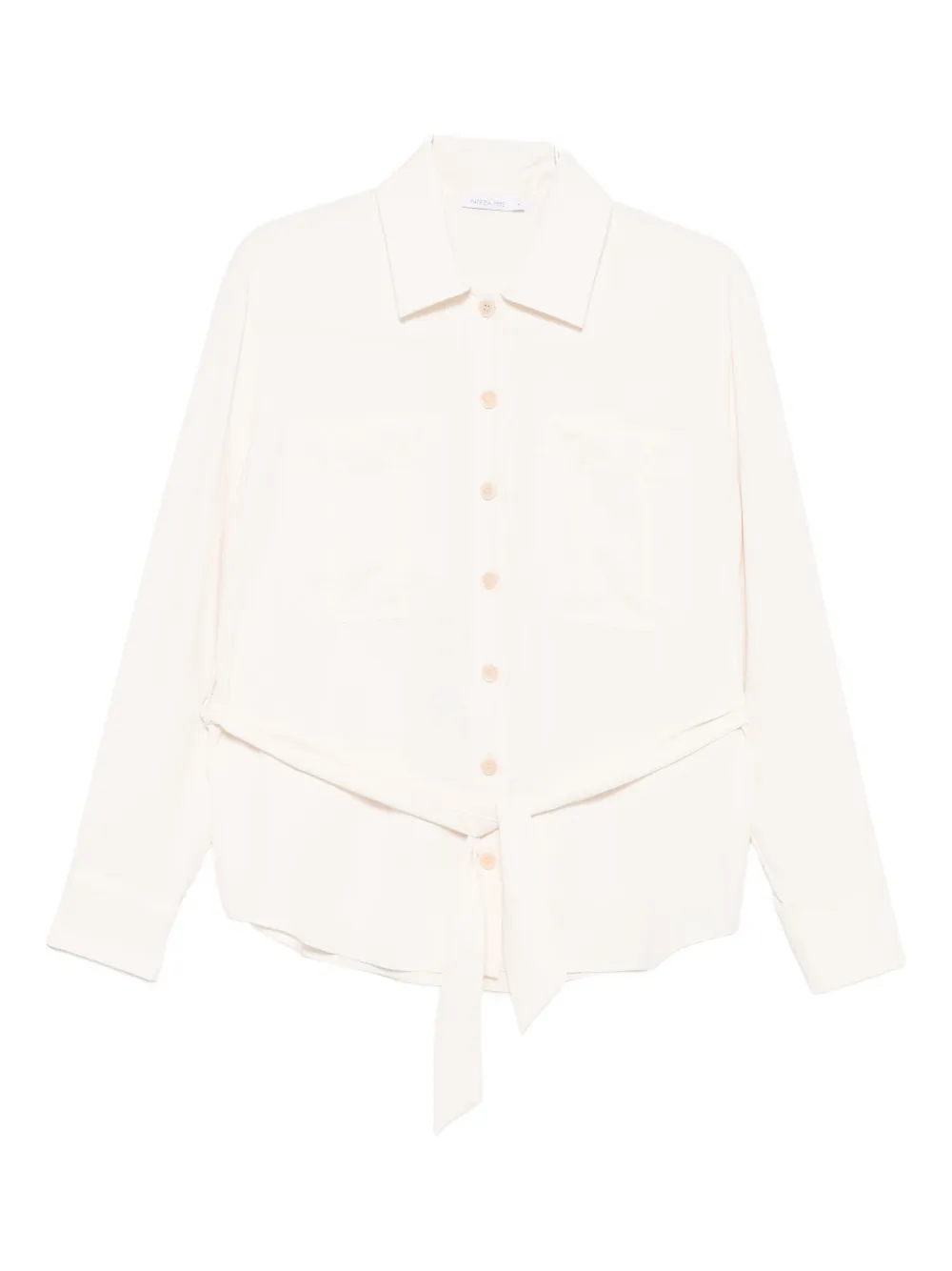 

Рубашка с поясом Patrizia Pepe, нейтральный