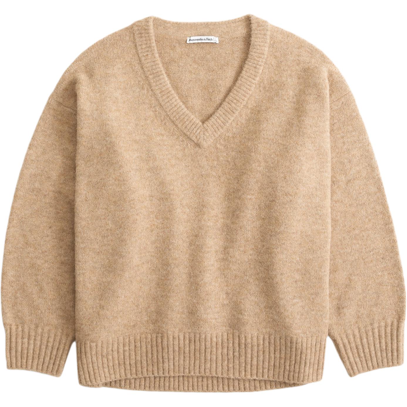 

Женский свитер Abercrombie＆Fitch, светло-коричневый