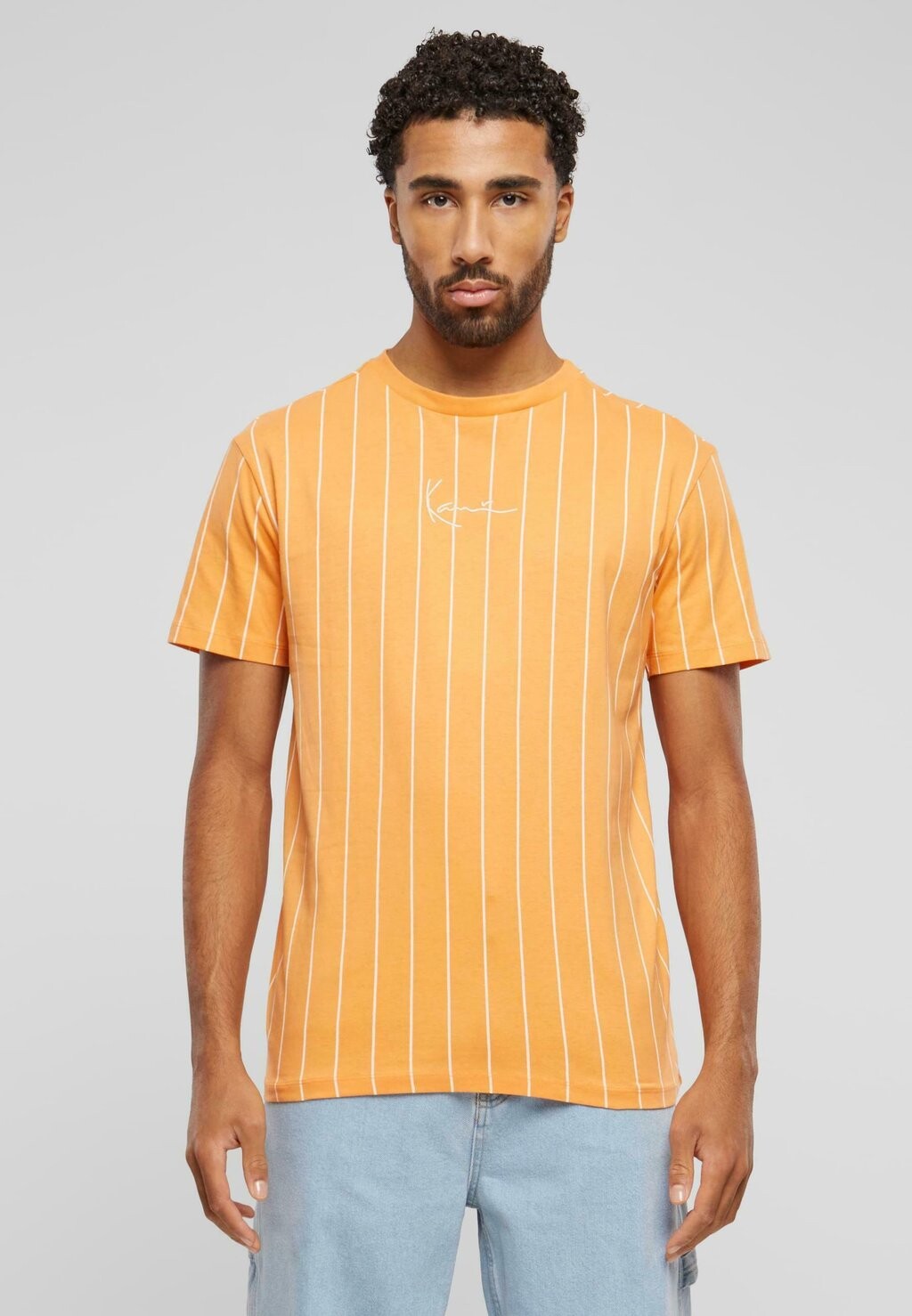 

Футболка с принтом Small Signature Karl Kani, цвет orange offwhite