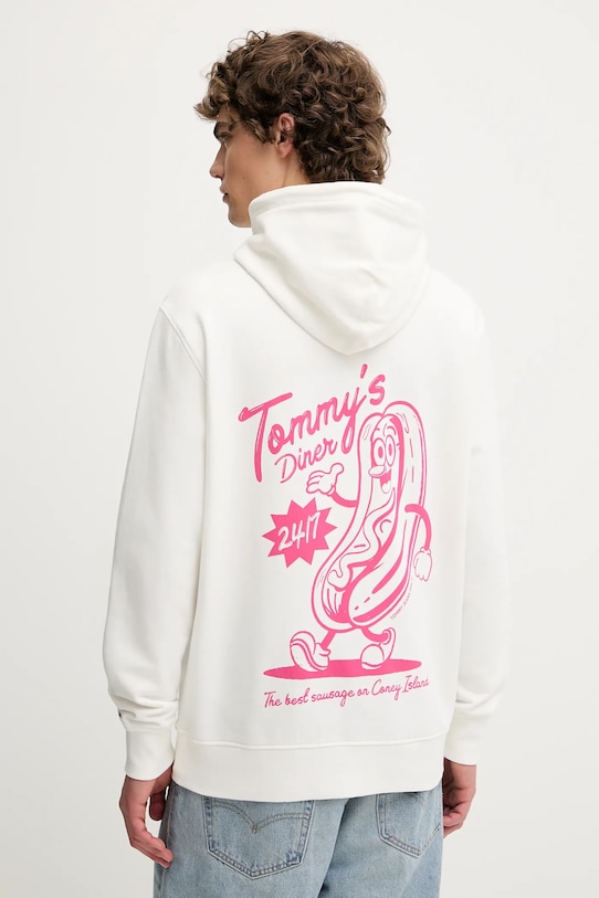 

Хлопковая толстовка Tommy Jeans, белый
