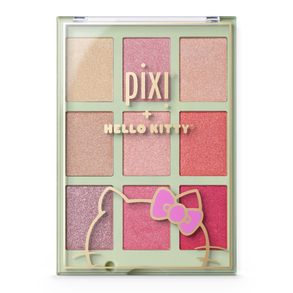 

Палитра теней для век hello kitty chrome glow palette Pixi, цвет charming glow