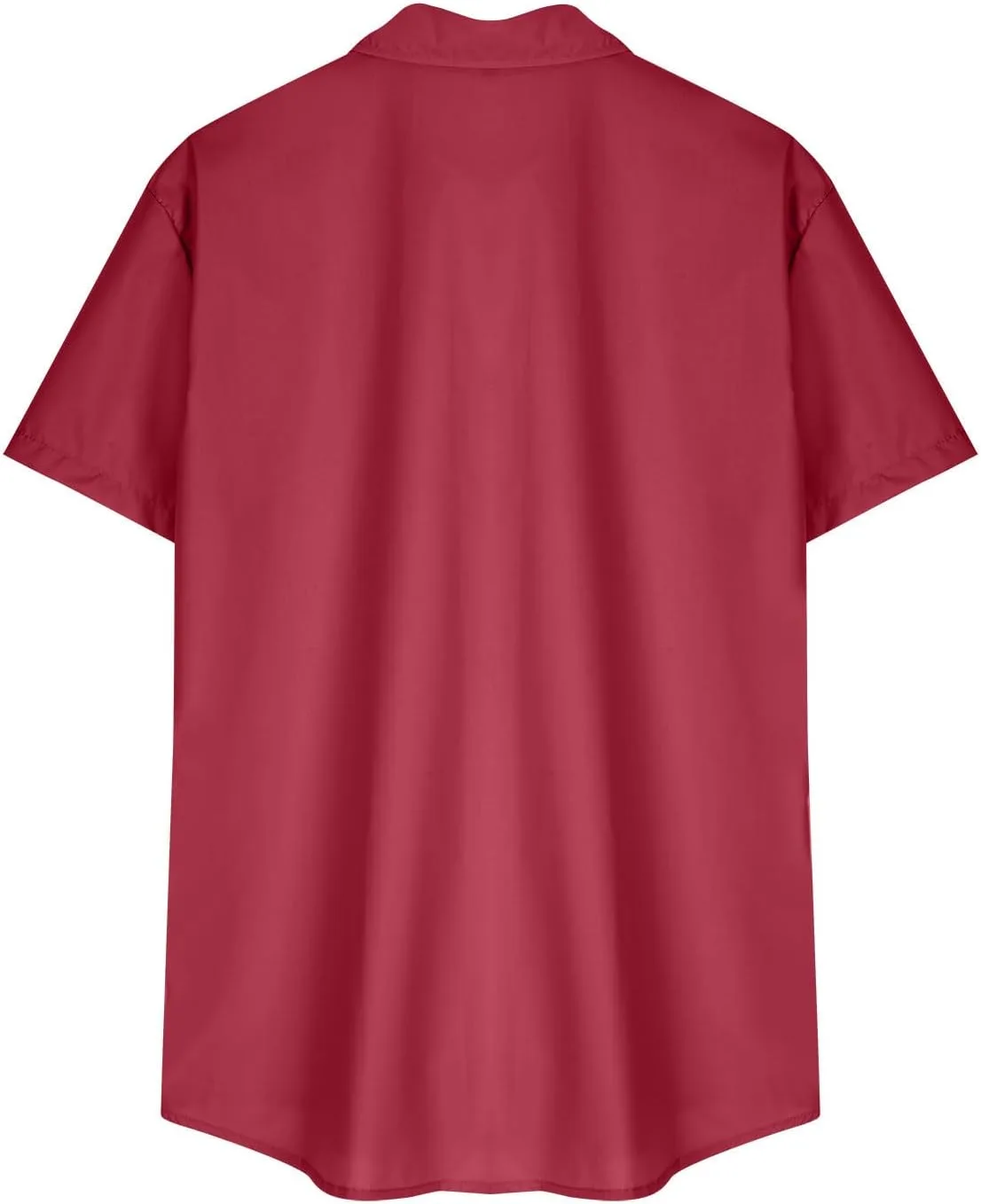 Мужская модная рубашка с коротким рукавом и лацканами Slim Fit — фото 4