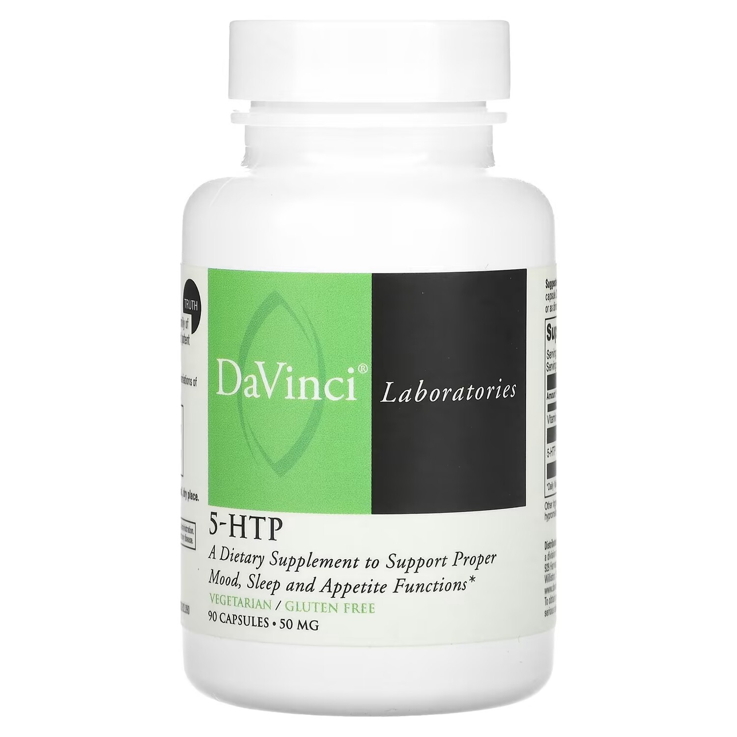 

Добавка DaVinci Laboratories of Vermont 5-HTP без глютена, 90 капсул