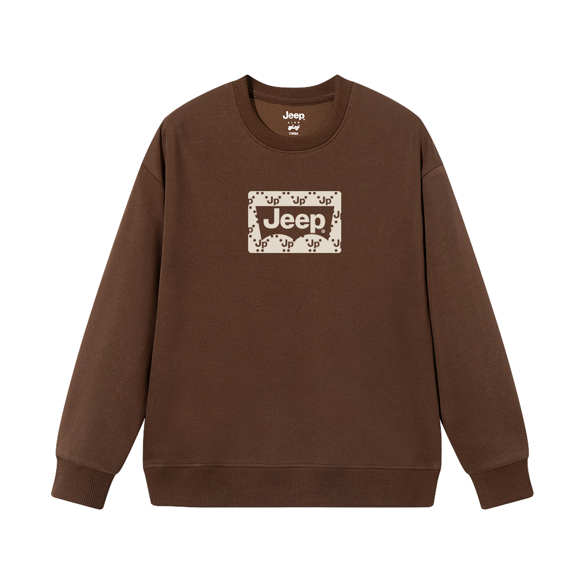 Толстовка с круглым вырезом для школьников Jeep, new year красный fleece-lined — фото 3