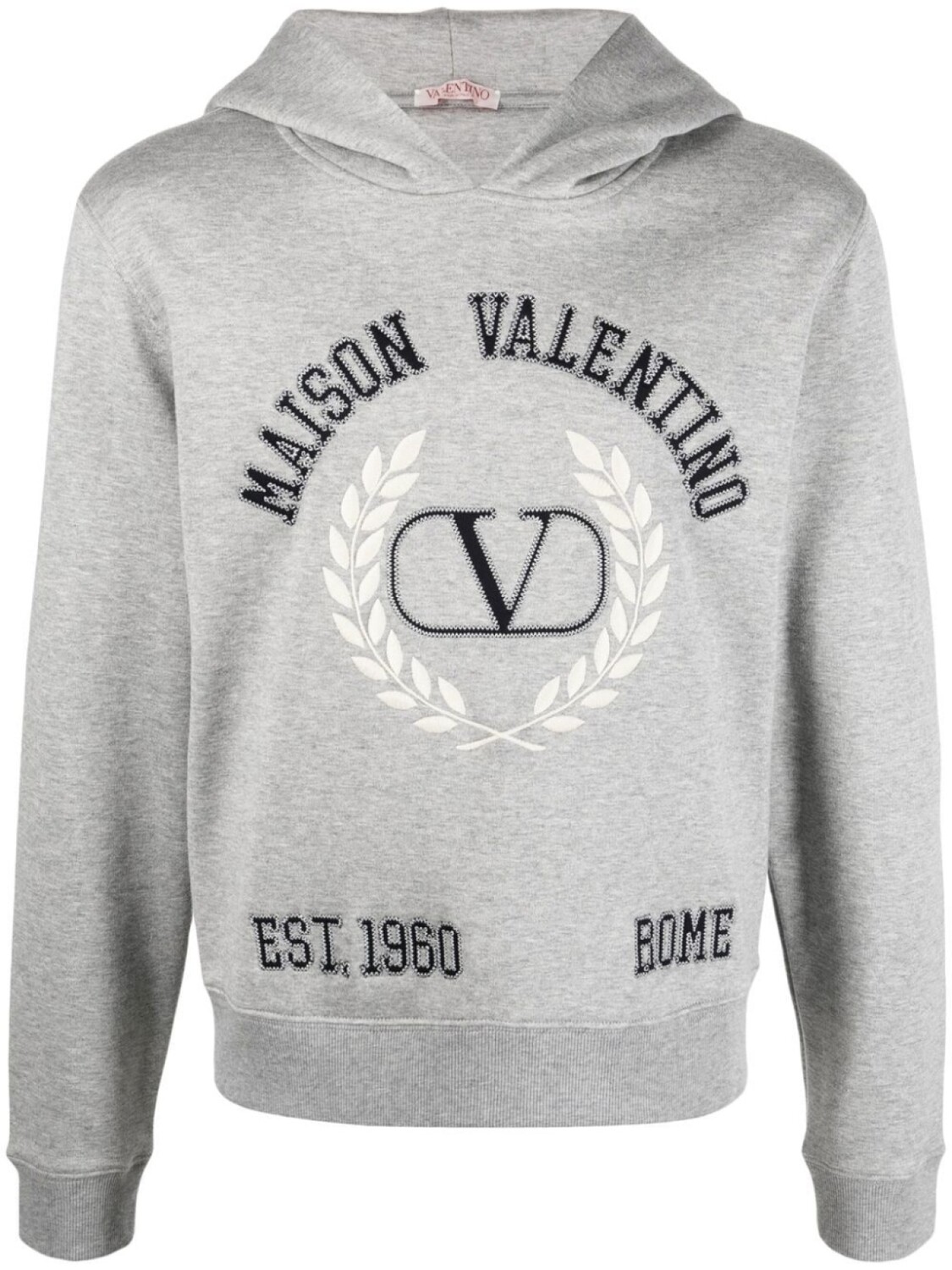 

Valentino Garavani худи с вышитым логотипом VLogo Signature, серый
