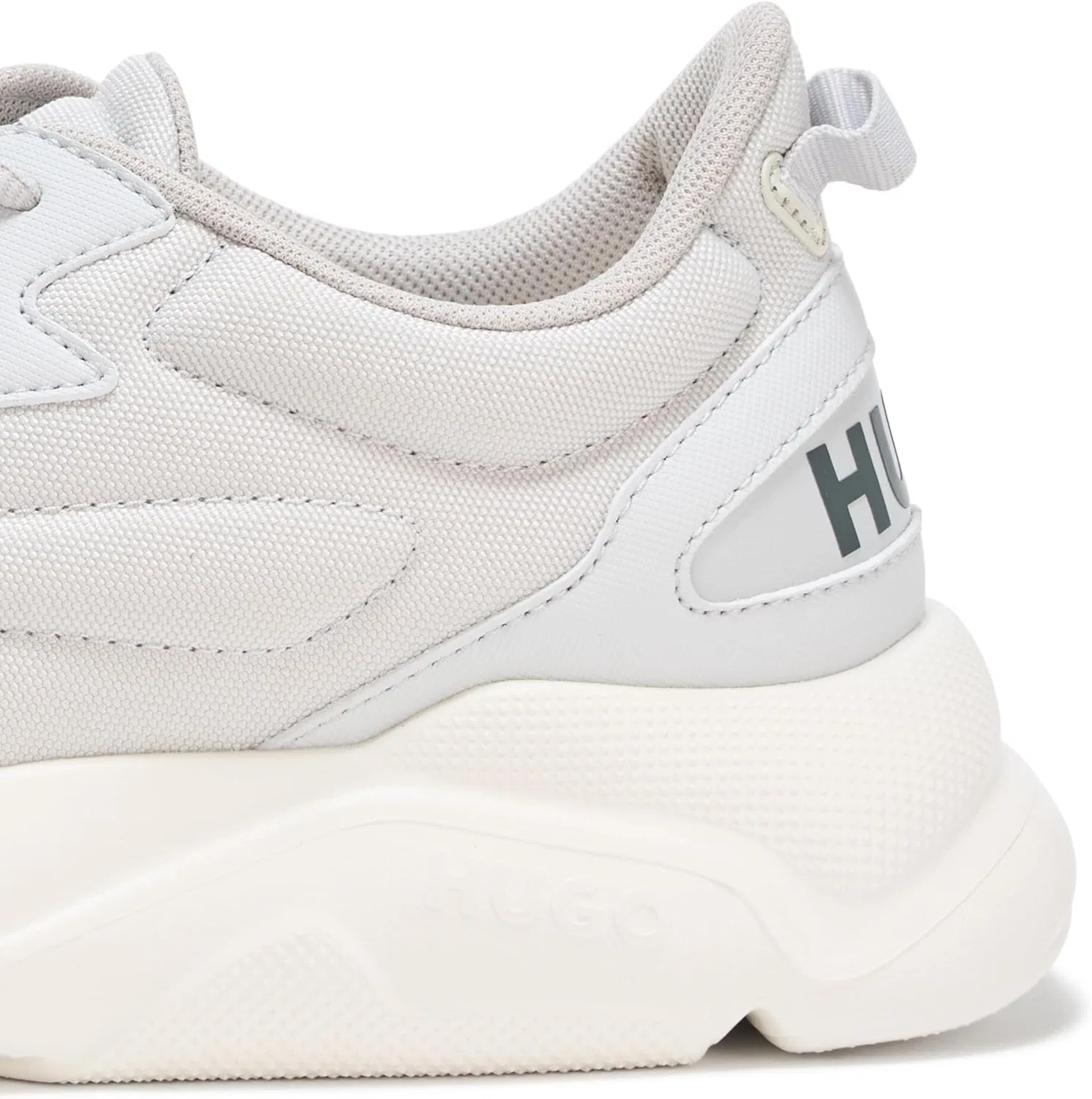 Мужские кроссовки HUGO в беговом стиле с толстой резиновой подошвой, Grey Frost Grey — фото 4