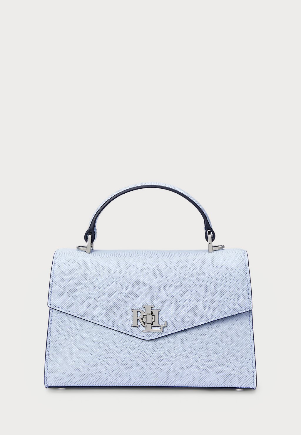 

Сумка CROSSHATCH LEATHER SMALL FARRAH SATCHEL Lauren Ralph Lauren, светло-голубой